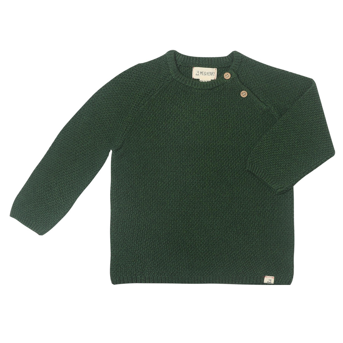 Forest Green Roan Sweater  by Me & Henry