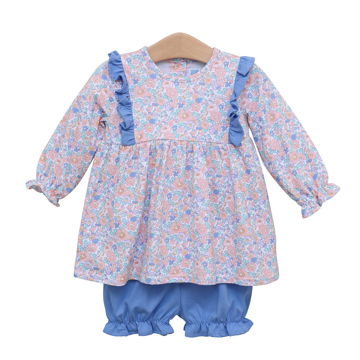 Frankie Floral Ruffle Bloomer Set by Trotter Street Kids