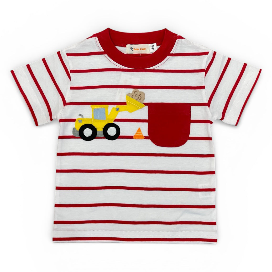 Front Loader Applique Pocket Shirt by Luigi