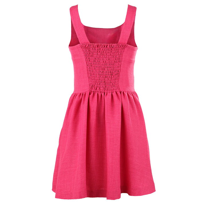 Fuchsia Pleated Willow Dress by Gabby