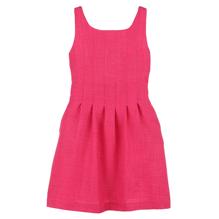 Fuchsia Pleated Willow Dress by Gabby