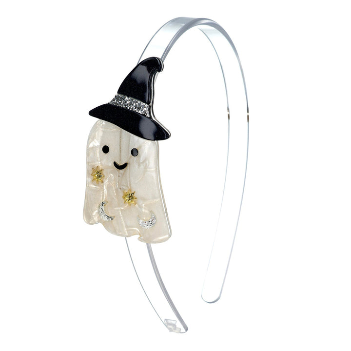 Ghost with Hat Pearlized Headband by Lilies & Roses