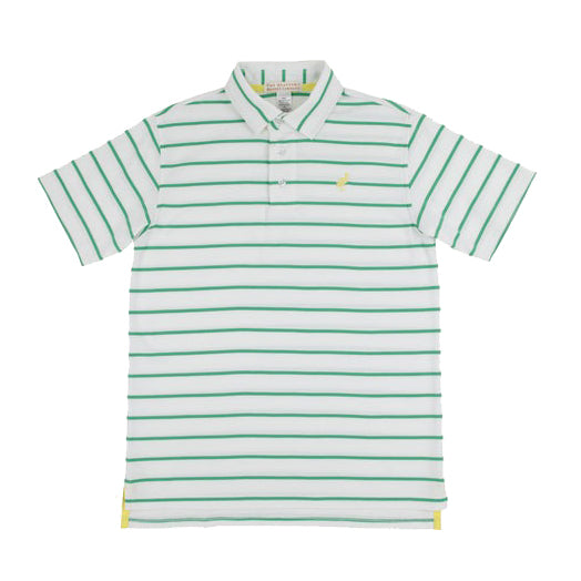 Gibson Island Green Stripe Prim and Proper Polo by The Beaufort Bonnet Company