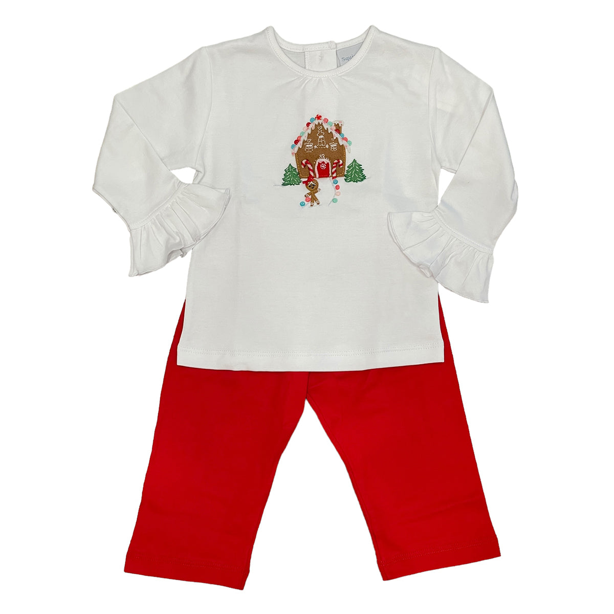 Gingerbread House Legging Set by Squiggles