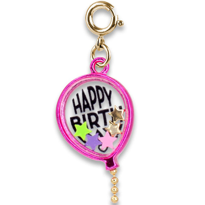 Gold Birthday Balloon Shaker Charm by Charm It!