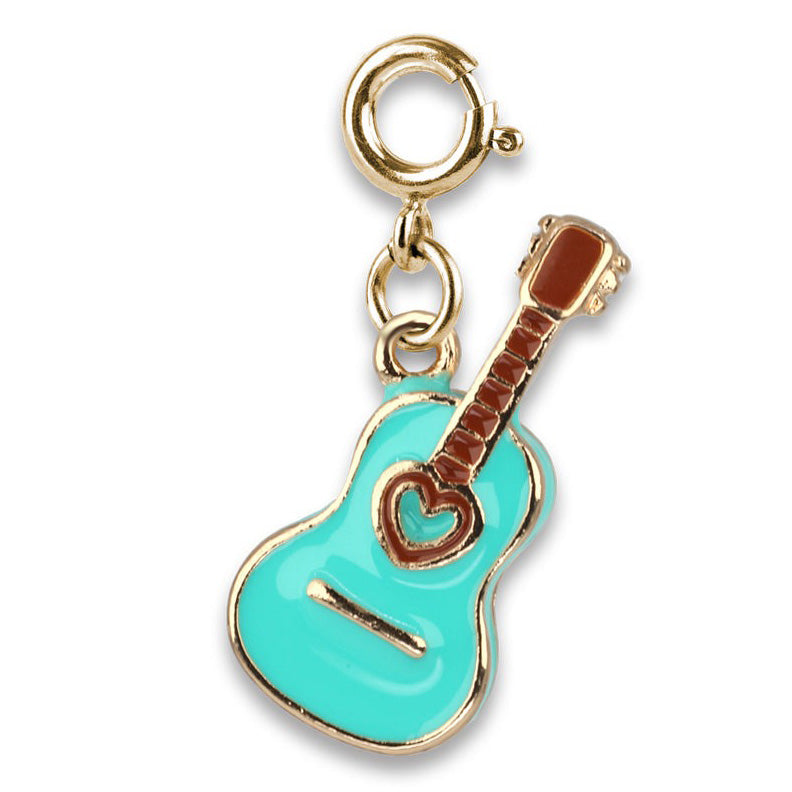 Gold Rebel Girls Guitar Charm by Charm It!