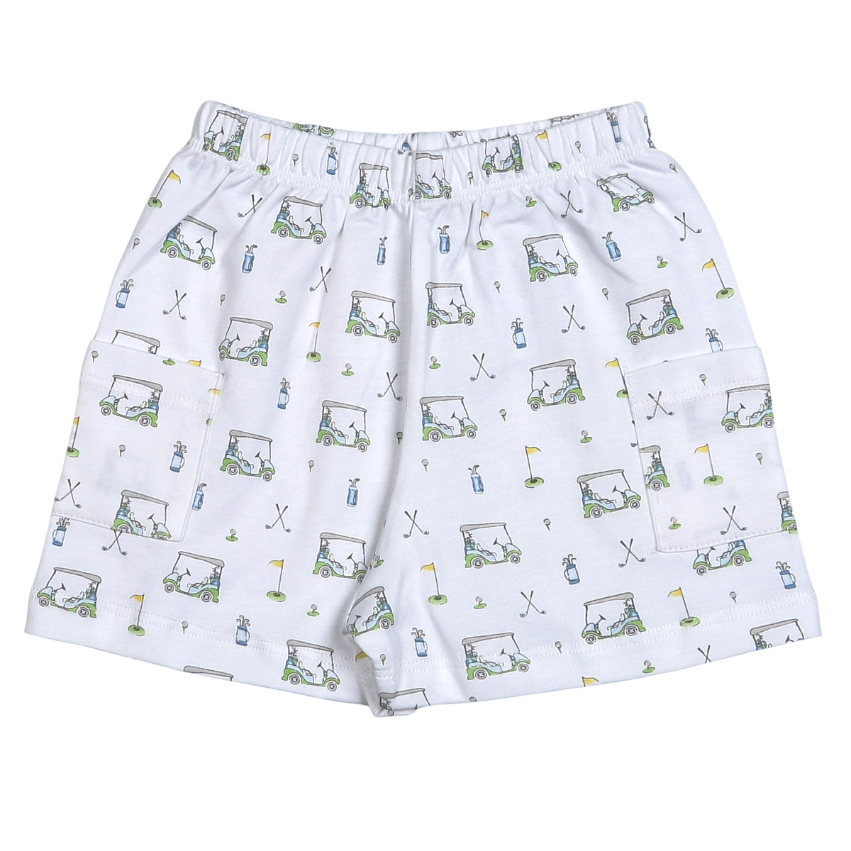 Blue Golf Club Pima Shorts by Baby Loren