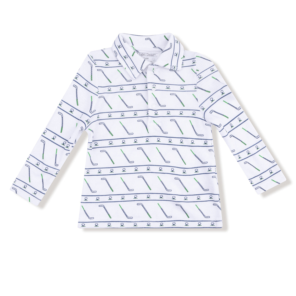 Golf Club Long-Sleeve Polo by Angel Dear