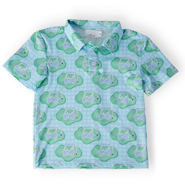 He's on the Golf Green Polo by Mila & Rose