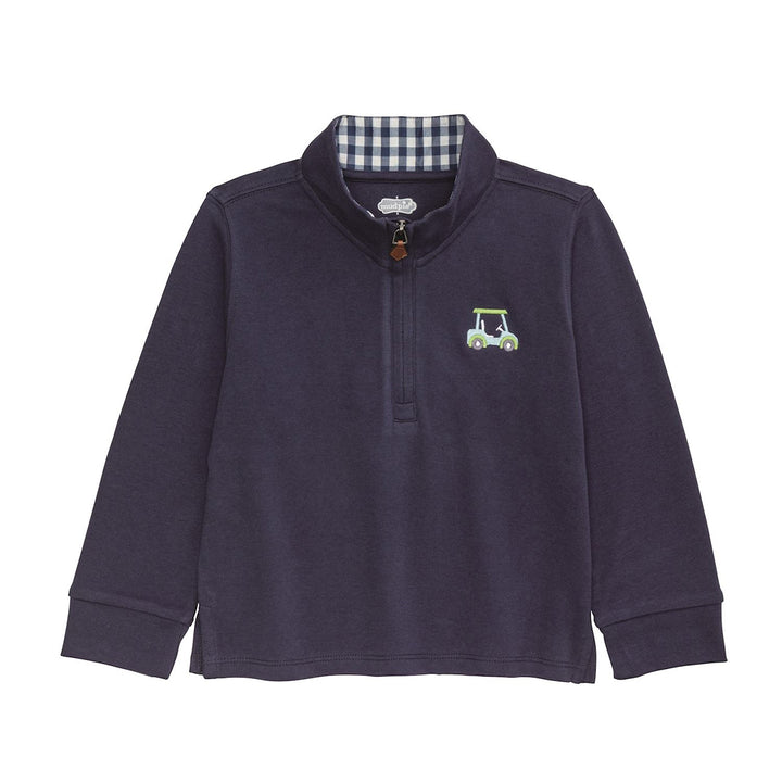 Navy Golf Quarter Zip Pullover by Mud Pie - Size 2T - 3T