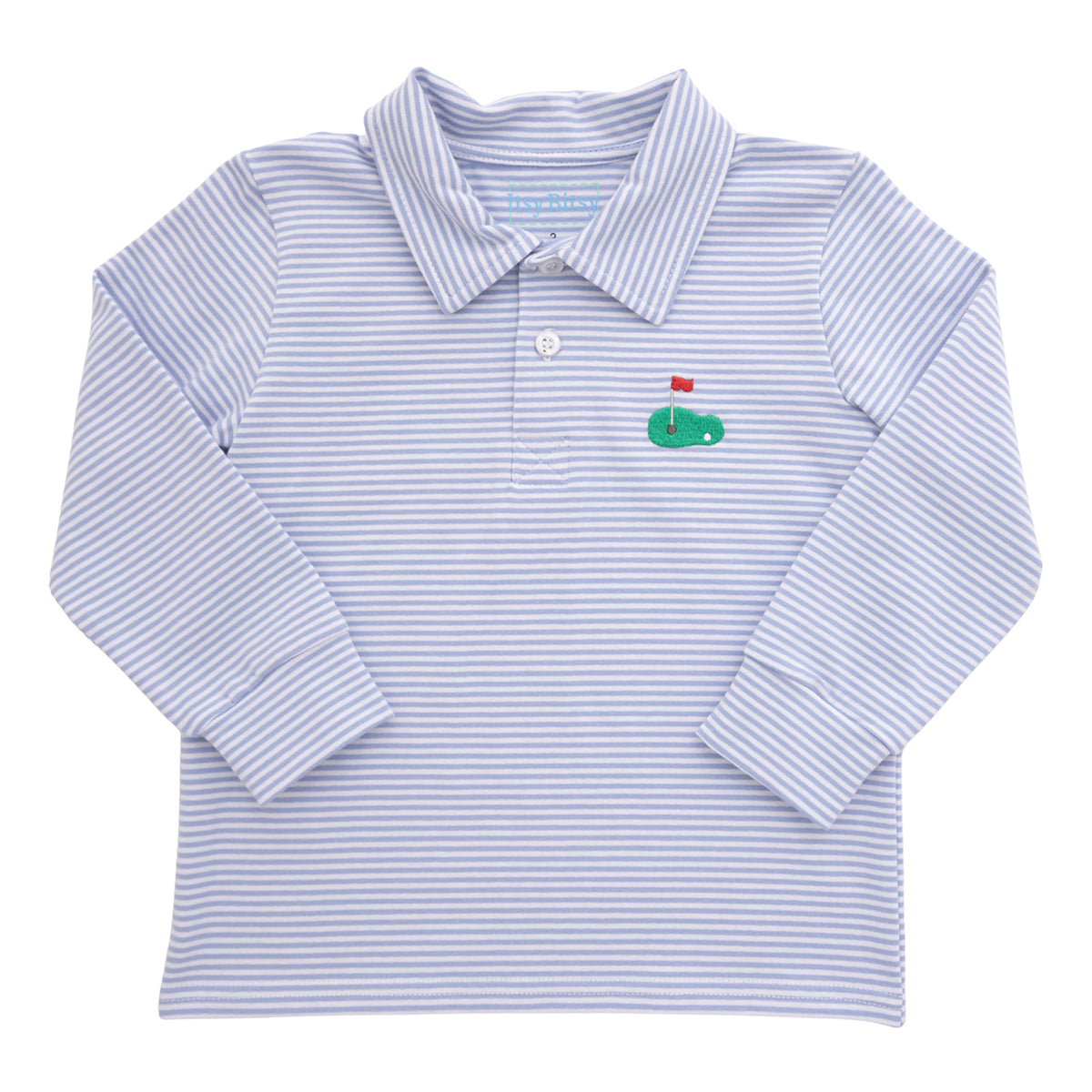 Golf Long-Sleeve Polo by Itsy Bitsy