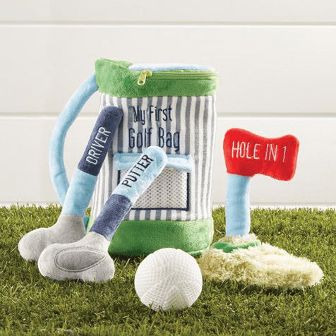 Blue My First Golf Bag Plush Set by Mud Pie