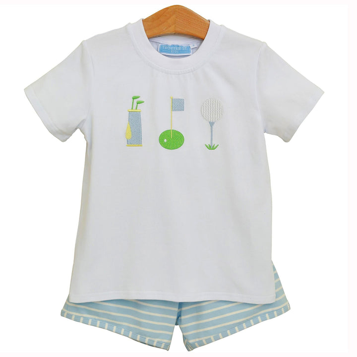 Tee Time Golf Short Set by Trotter Street Kids