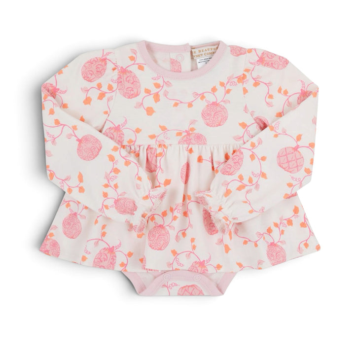 Gourd-geous Pumpkins Daisy Diaper Cover Dress by The Beaufort Bonnet Company