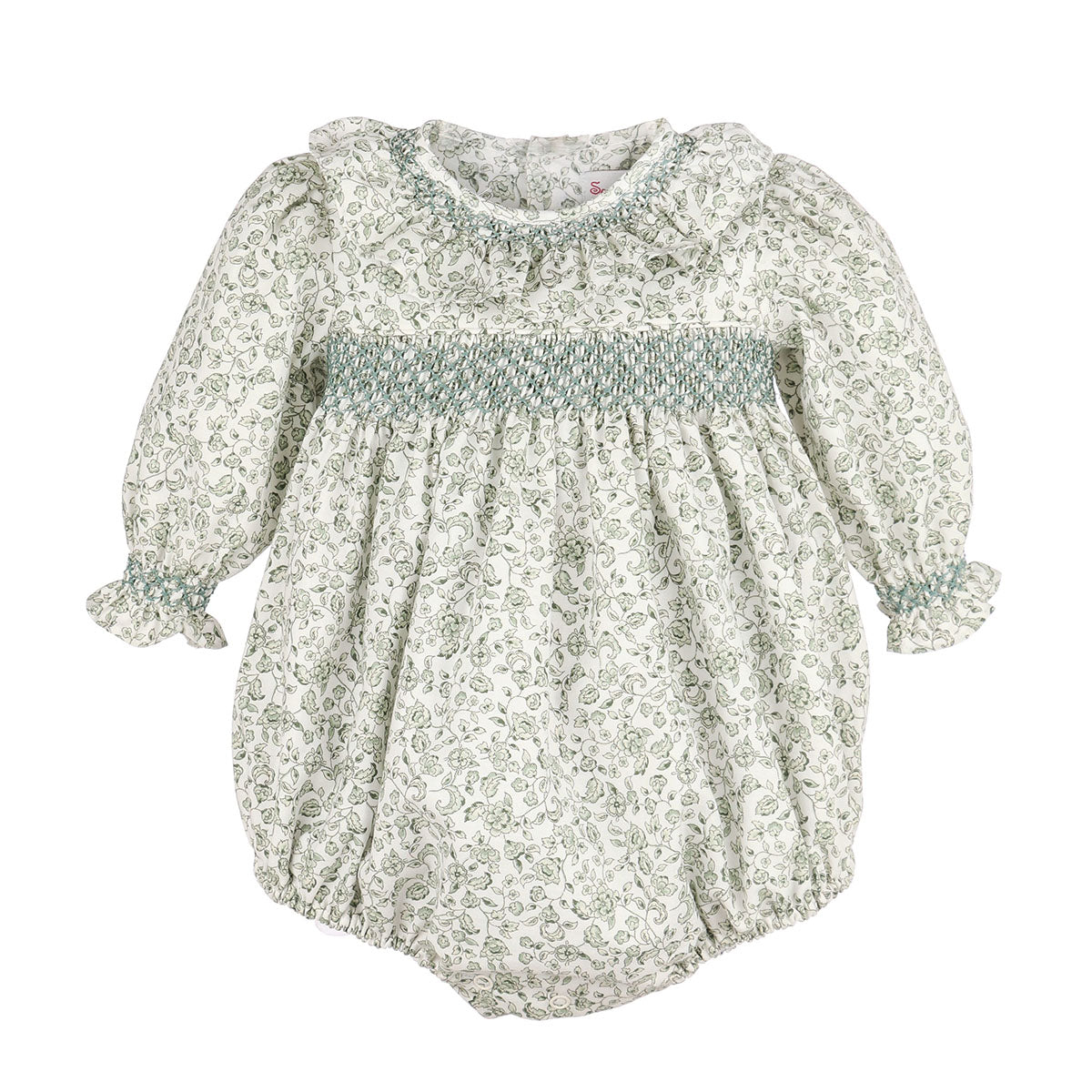 Green Heirloom Floral Bubble by Sophie & Lucas