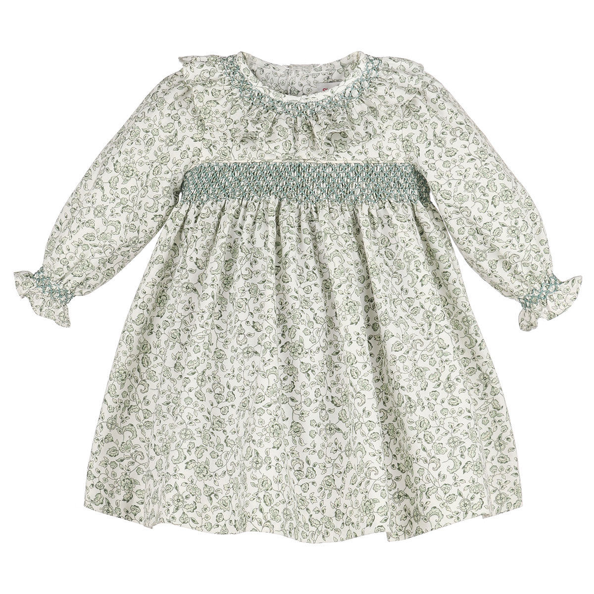 Green Heirloom Floral Dress by Sophie & Lucas