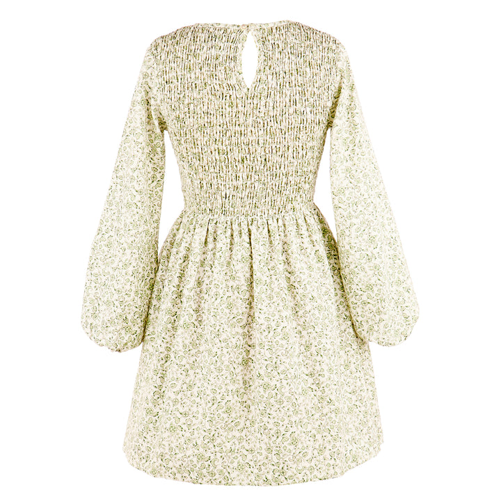 Green Sophie Shirred Dress by Gabby