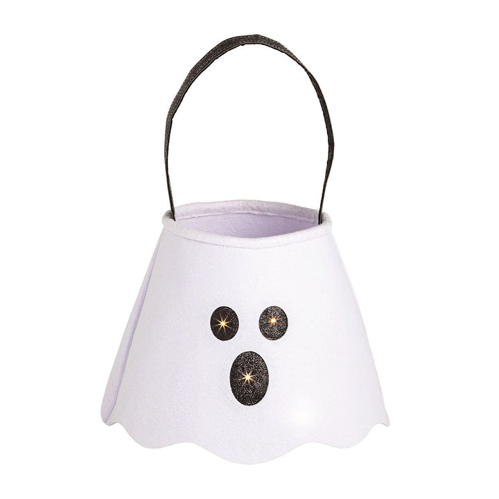 Ghost Light-Up Halloween Treat Bag by Mud Pie