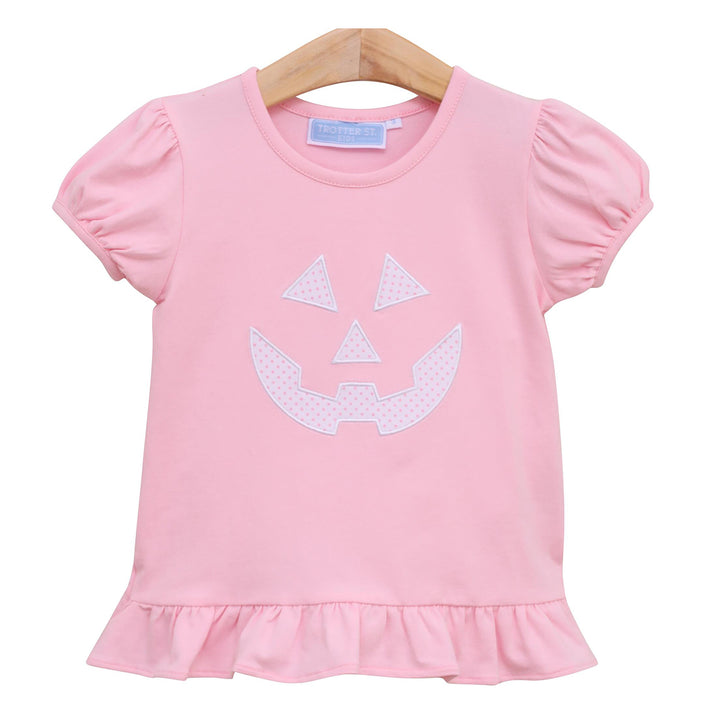 Jack O'Lantern Pink Shirt by Trotter Street Kids