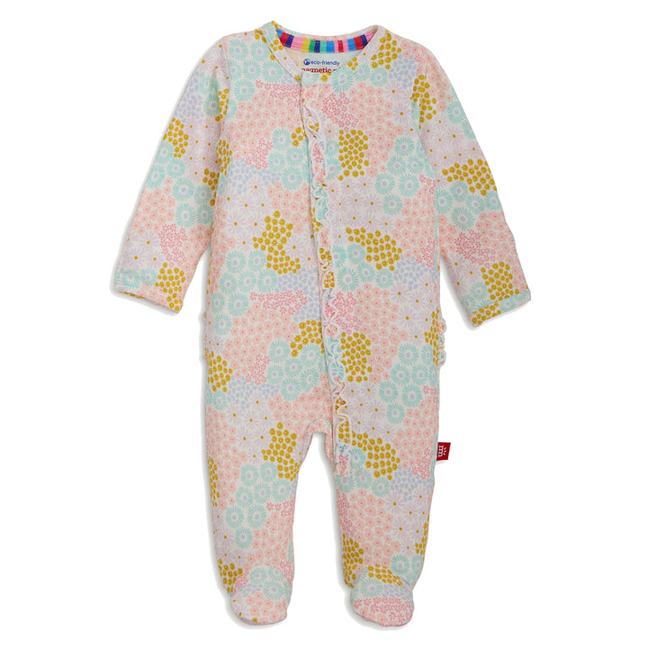 Harper Modal Footie with Ruffle by Magnetic Me