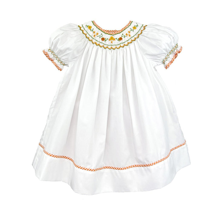 Autumn Floral Smocked Bloomer Set by Petit Ami