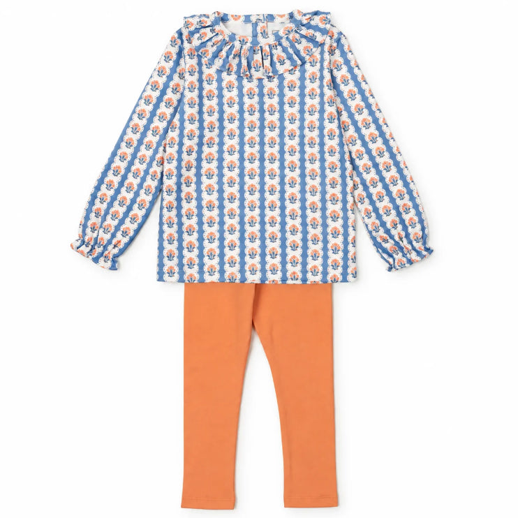 Harvest Ribbon Floral Lulu Legging Set by Lila & Hayes