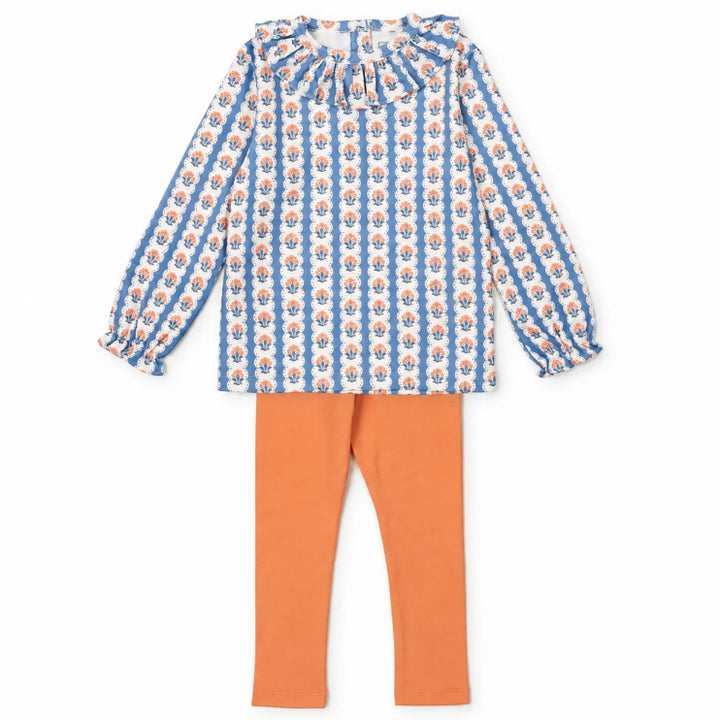 Harvest Ribbon Floral Lulu Legging Set by Lila & Hayes