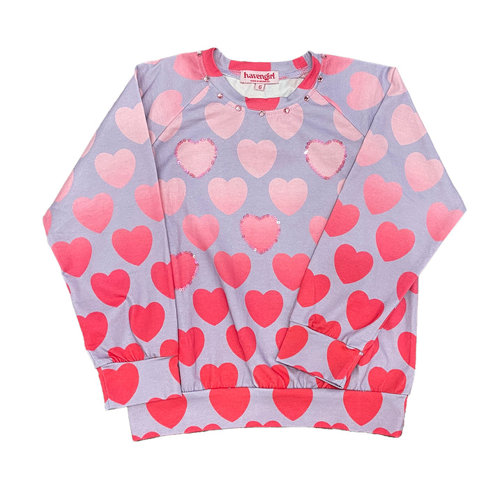 Heart Sweatshirt by Haven Girl