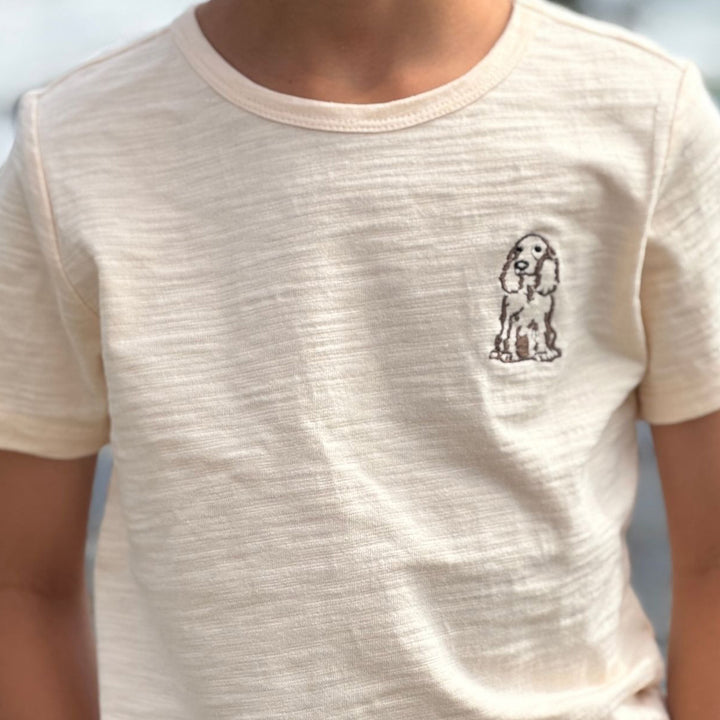 Henry the Dog Embroidered Tee by Me & Henry