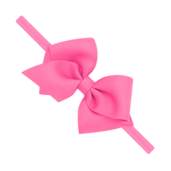 Hot Pink Extra Small Grosgrain Bow on Nylon Band by Wee Ones