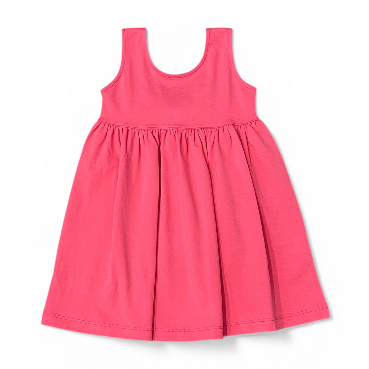 Hot Pink Sleeveless Dress with White Bow on Back by Squiggles 4T