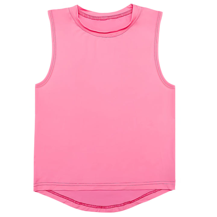 Hot Pink High Low Tank by Belle Cher