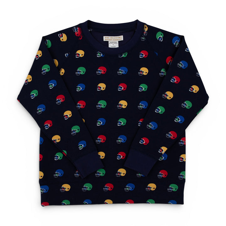 Hut! Football Helmets Cassidy Comfy Crewneck by The Beaufort Bonnet Company