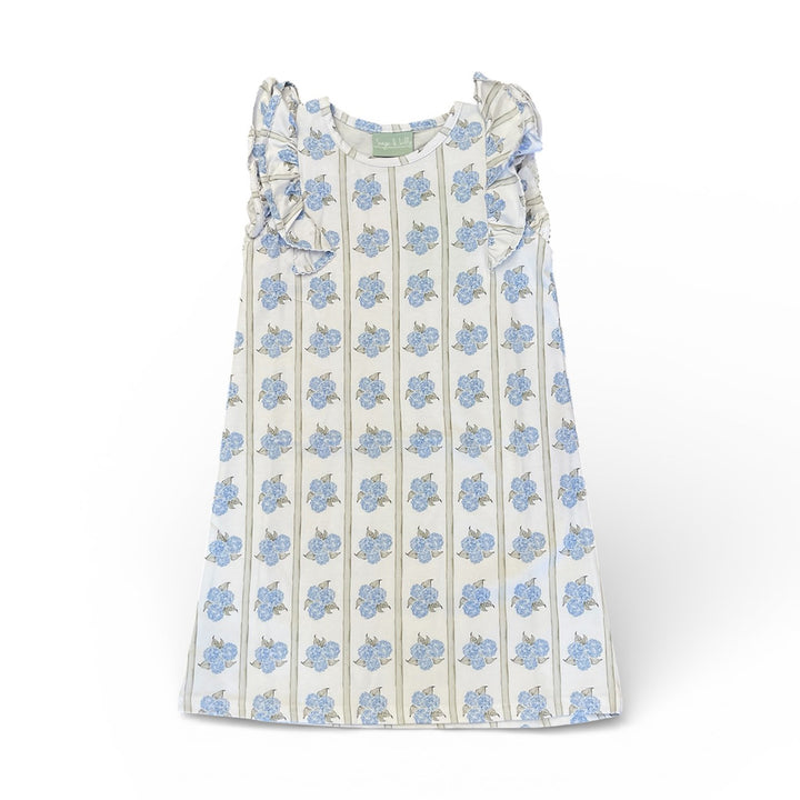 Hydrangeas Flutter Sleeve Dress by Sage & Lily