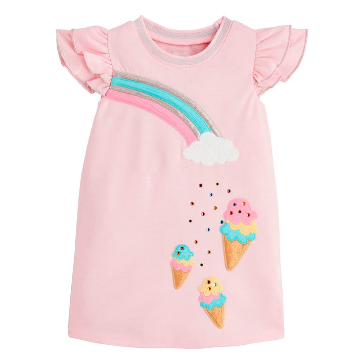 Ice Cream Rainbow Sparkle Dress by Mud Pie