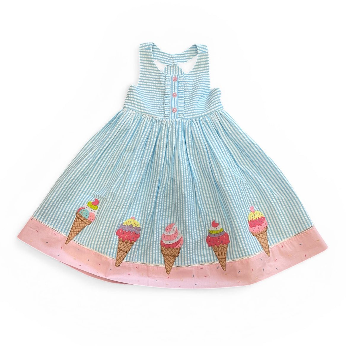 Ice Cream Back Dress by Cotton Kids
