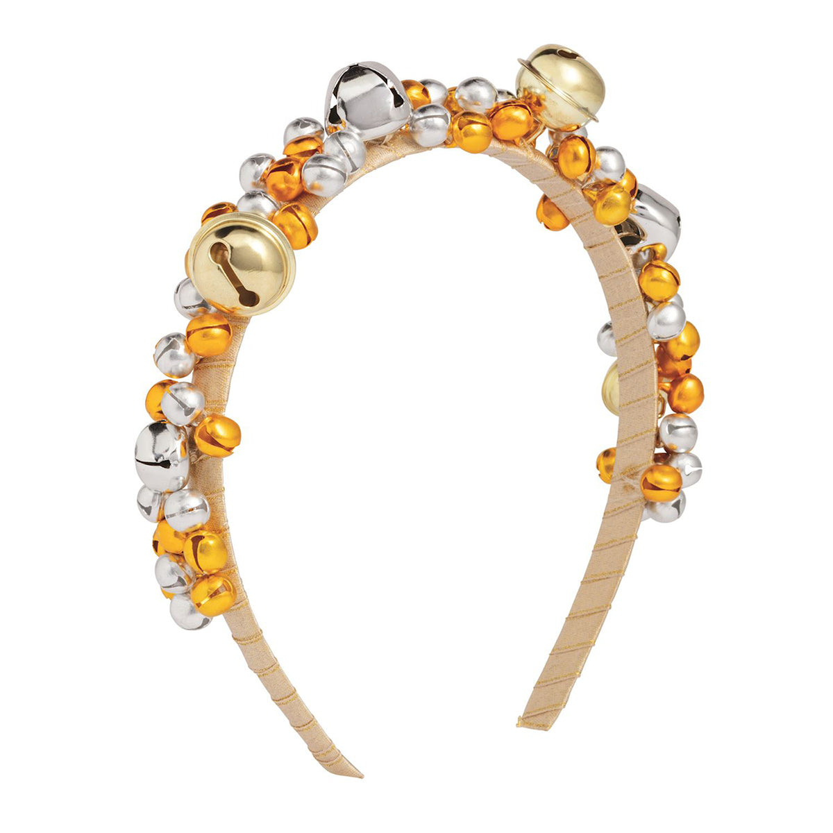 Gold & Silver Jingle Bells Headband by Mud Pie
