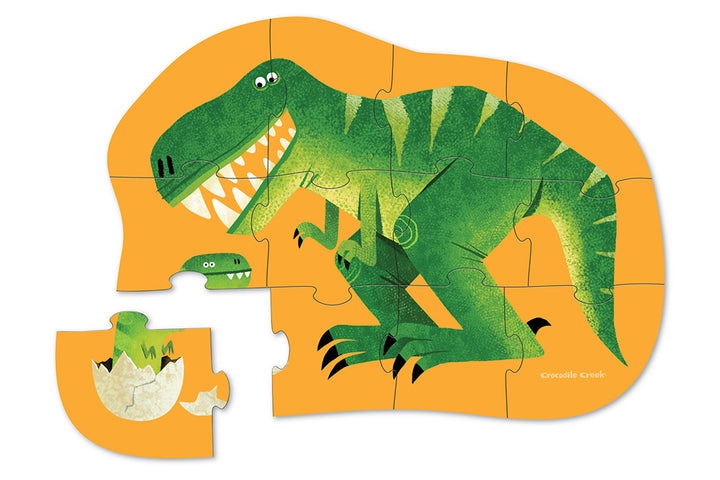 Crocodile Creek Just Hatched Dinosaur 12-Piece Puzzle (Age 2+)