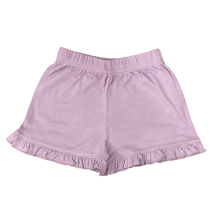 Luigi Girls Ruffle Shorts - Lavender