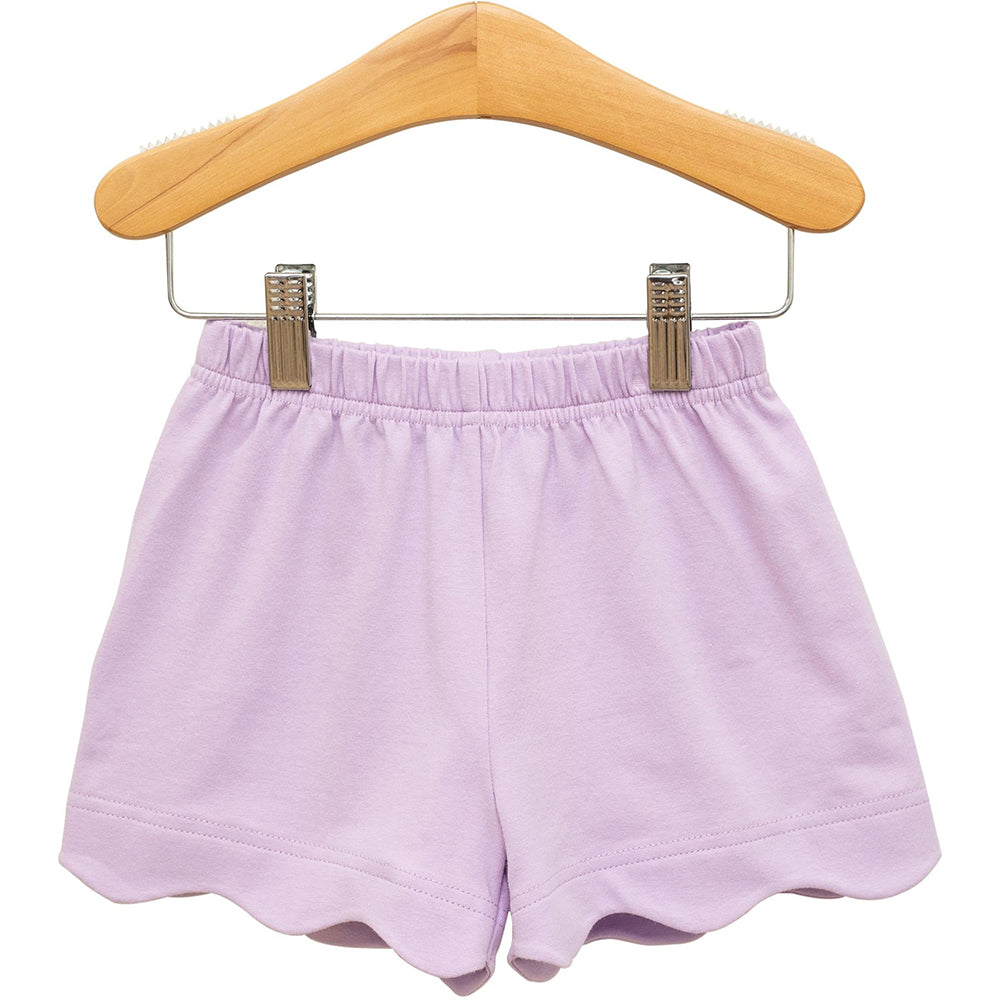 Lavender Scalloped Shorts by Trotter Street Kids
