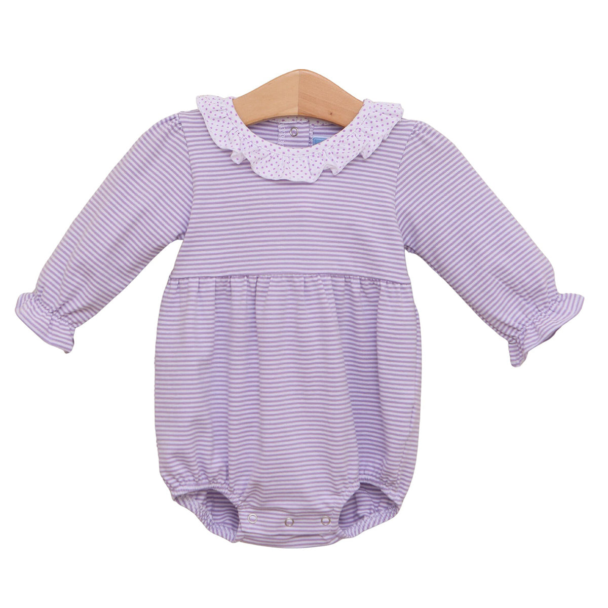 Lavender Stripe Bubble by Trotter Street Kids