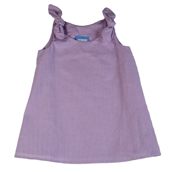 Lavender Tie-Shoulder Swing Dress by Color Works