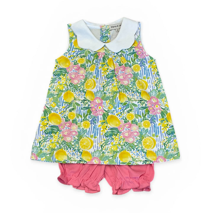 Lemons and Flowers Bloomer Set by Marco & lizzy