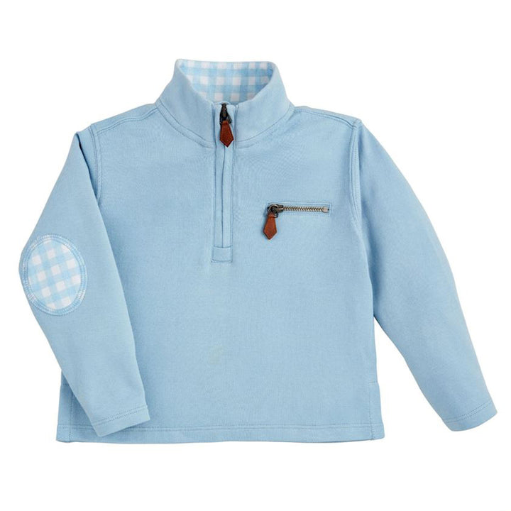 Light Blue Quarter-Zip Pullover by Mud Pie (Small - 12M/18M)