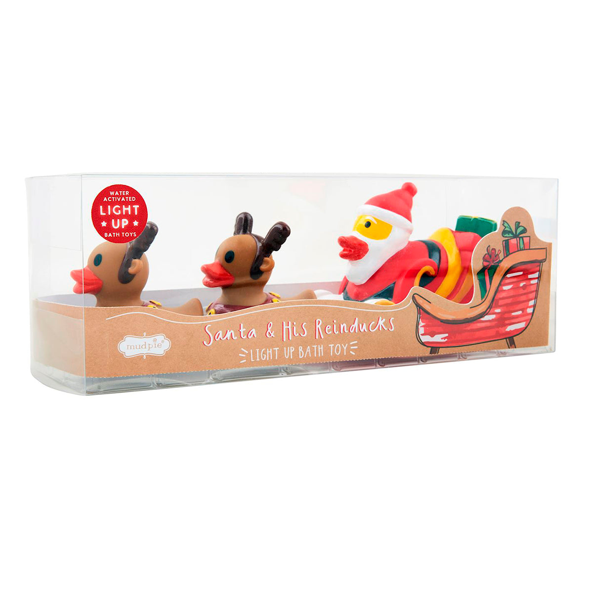 Santa and His "Duckdeer" Bath Toy Set by Mud Pie