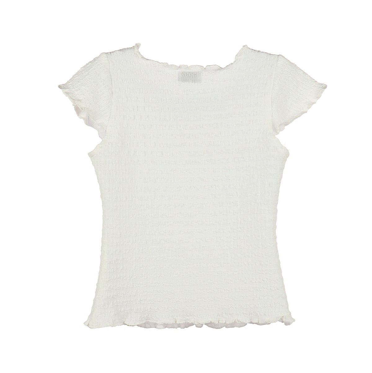 White Lili Pleated Top by Gabby