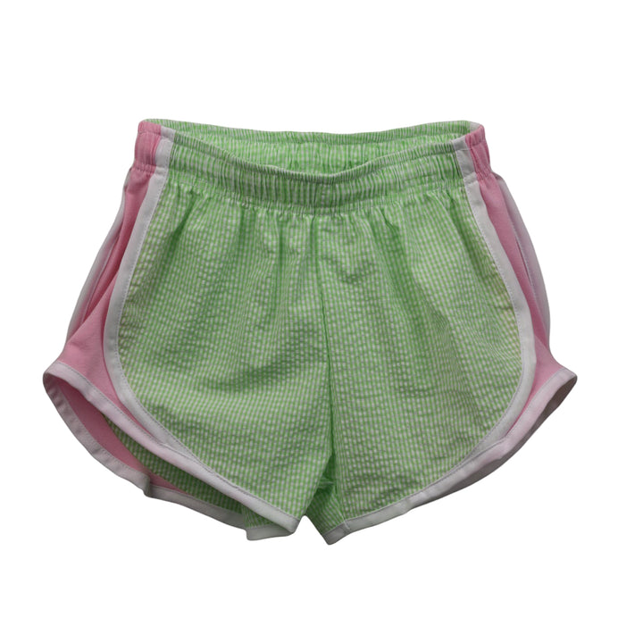 Color Works Shorts - Lime with Pink Sides