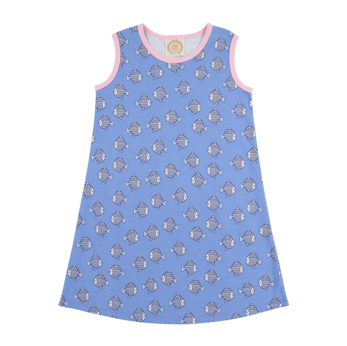 Little Fishes Sleeveless Polly Play Dress by The Beaufort Bonnet Company