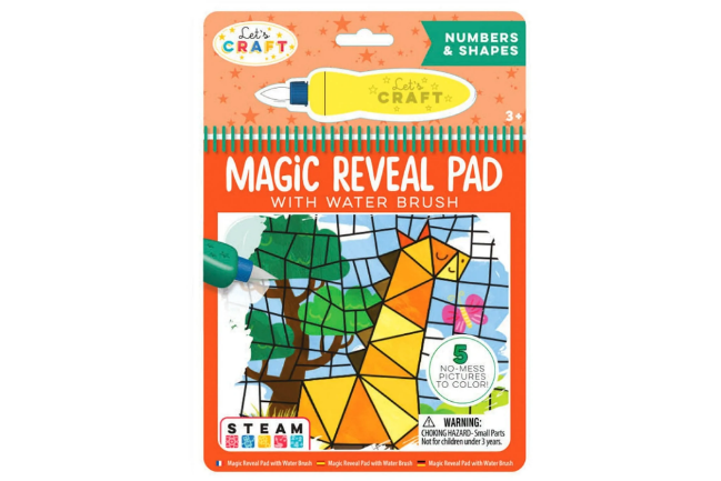 Magic Water Reveal Pad - Numbers & Shapes