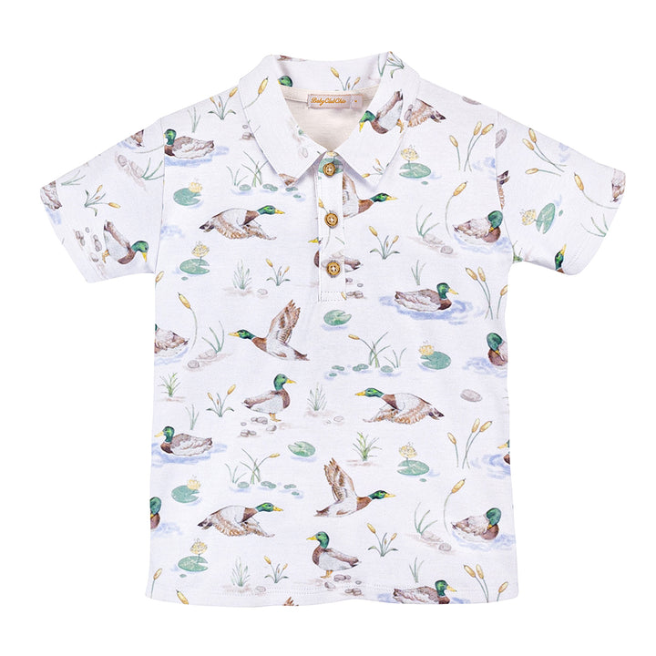 Mallard Ducks Shirt with Collar by Baby Club Chic